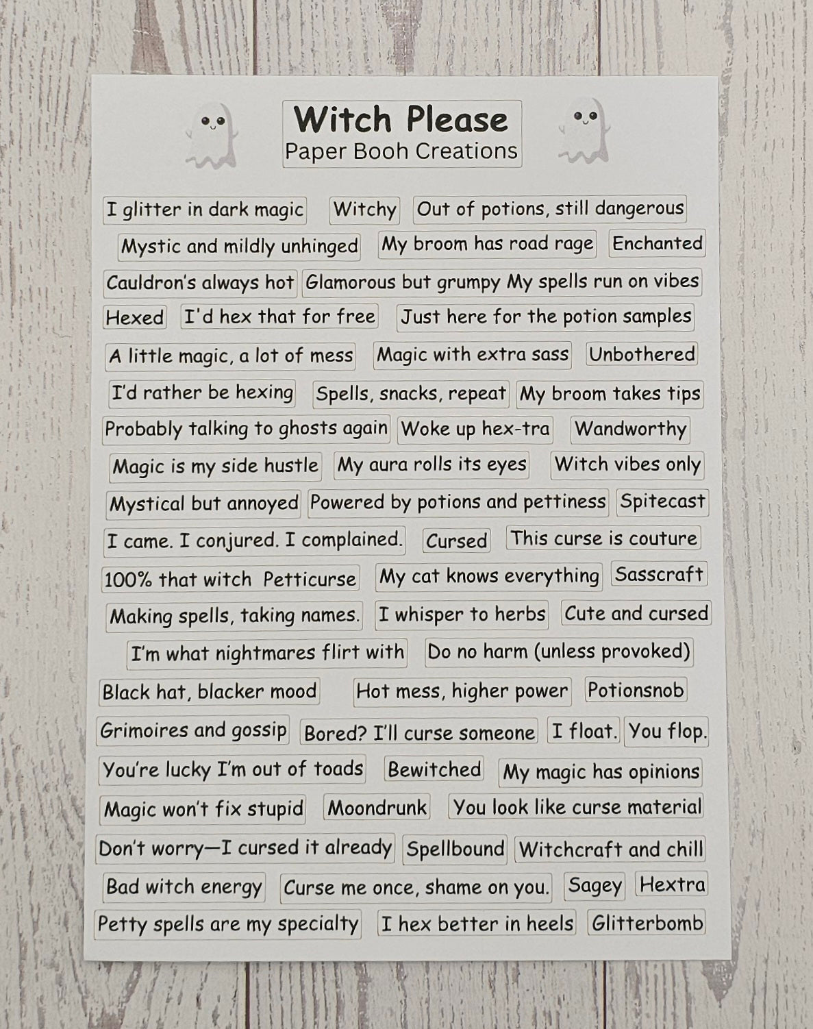 Quote Sticker Sheets