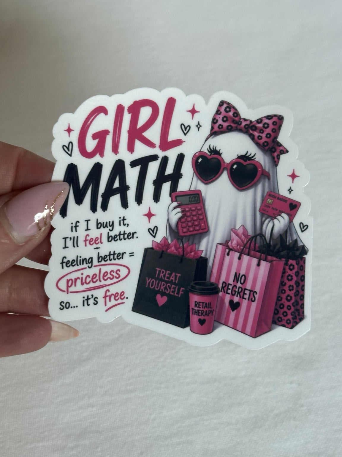 Girl Math Sticker