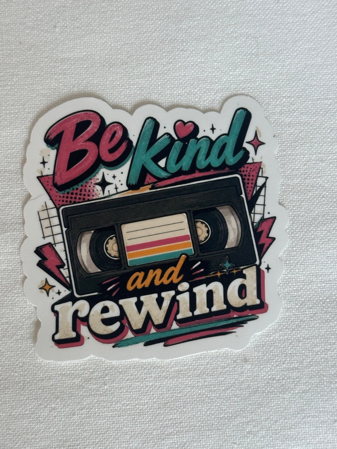 Be Kind and Rewind Sticker