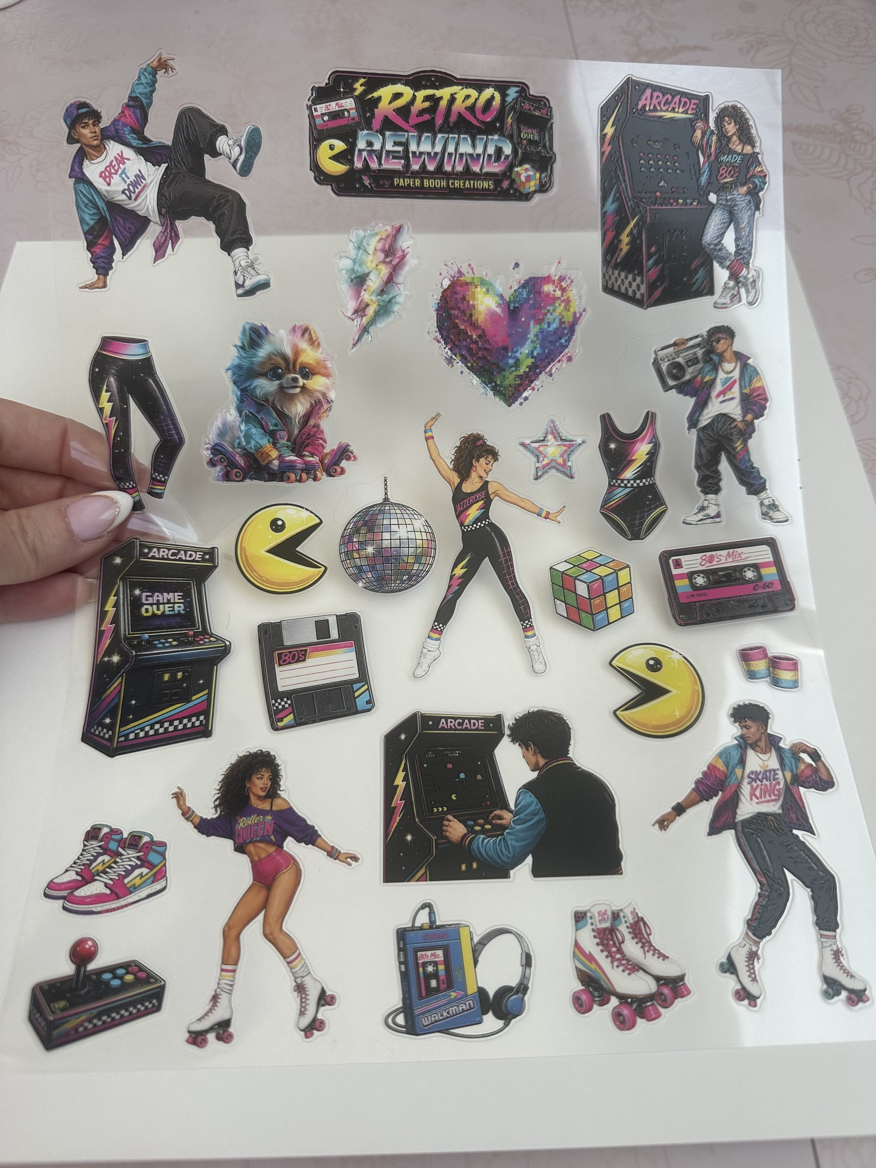 Retro Rewind Sticker Sheet