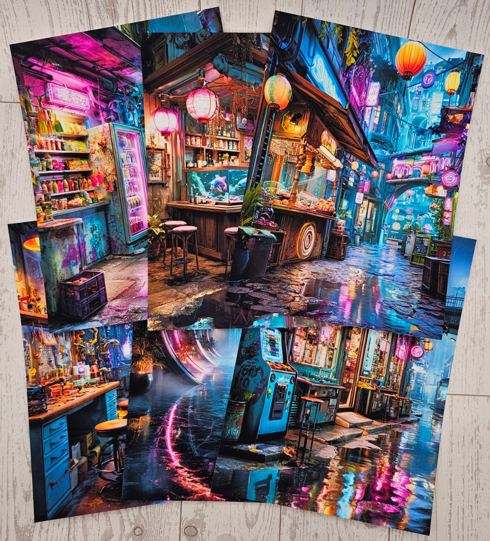 Neon Quarter Canvas (ATC/Spread)