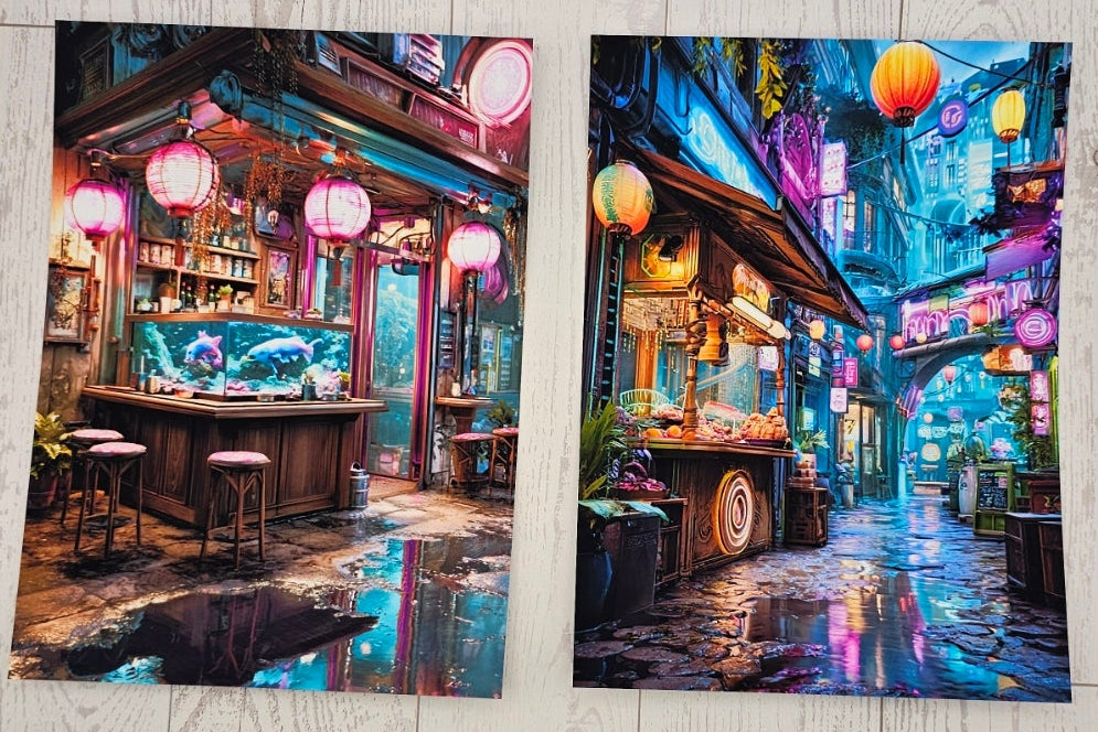 Neon Quarter Canvas (ATC/Spread)