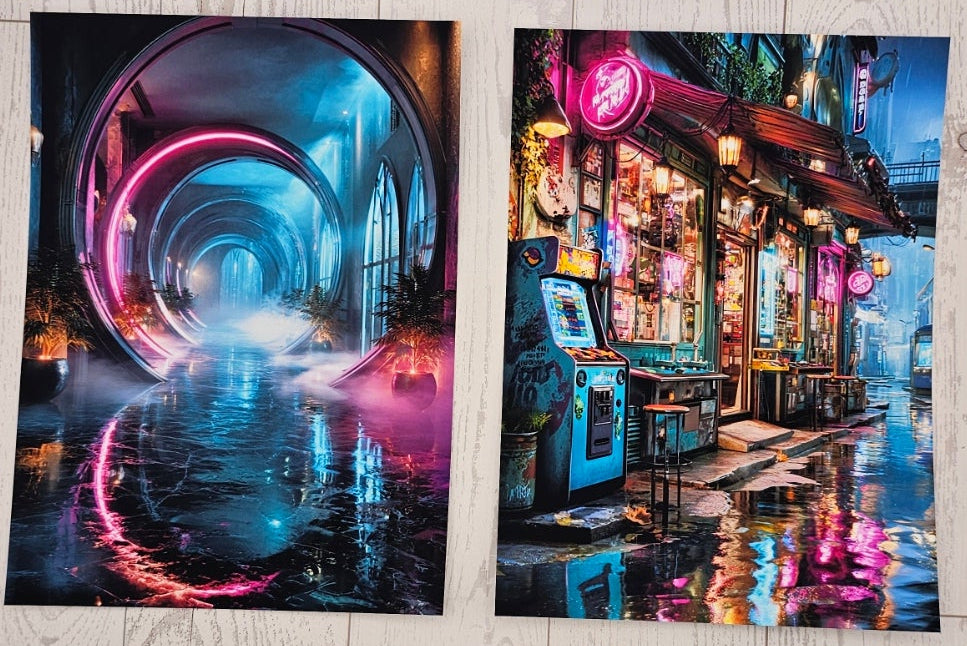 Neon Quarter Canvas (ATC/Spread)