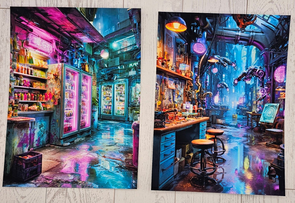 Neon Quarter Canvas (ATC/Spread)
