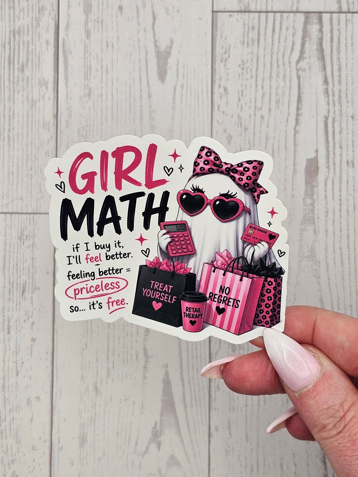 Girl Math Sticker