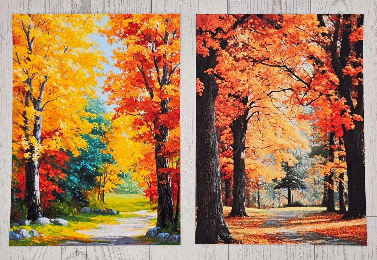 Fall Leaves Canvas (ATC/Spread)