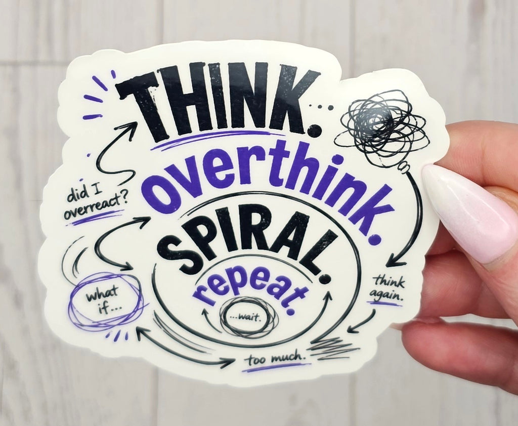 Overthinking Sticker