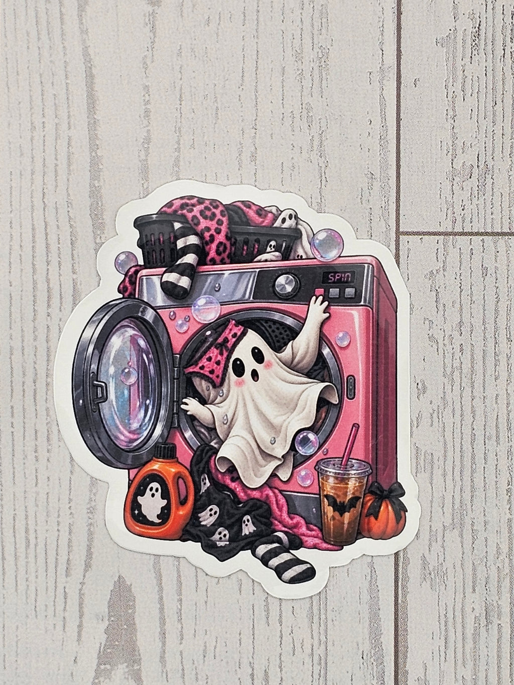 Booh Laundry Sticker