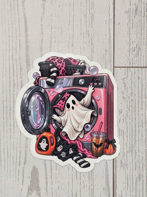Booh Laundry Sticker