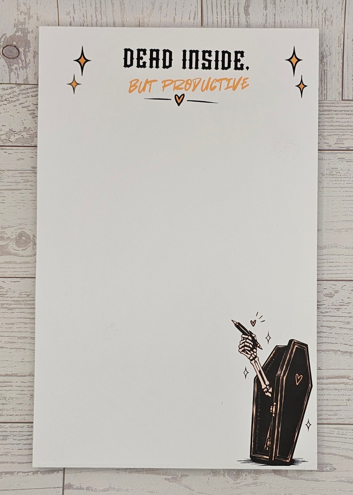 Dead Inside But Productive Notepad