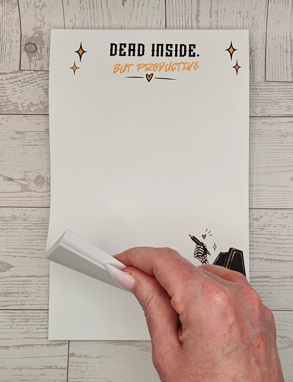 Dead Inside But Productive Notepad
