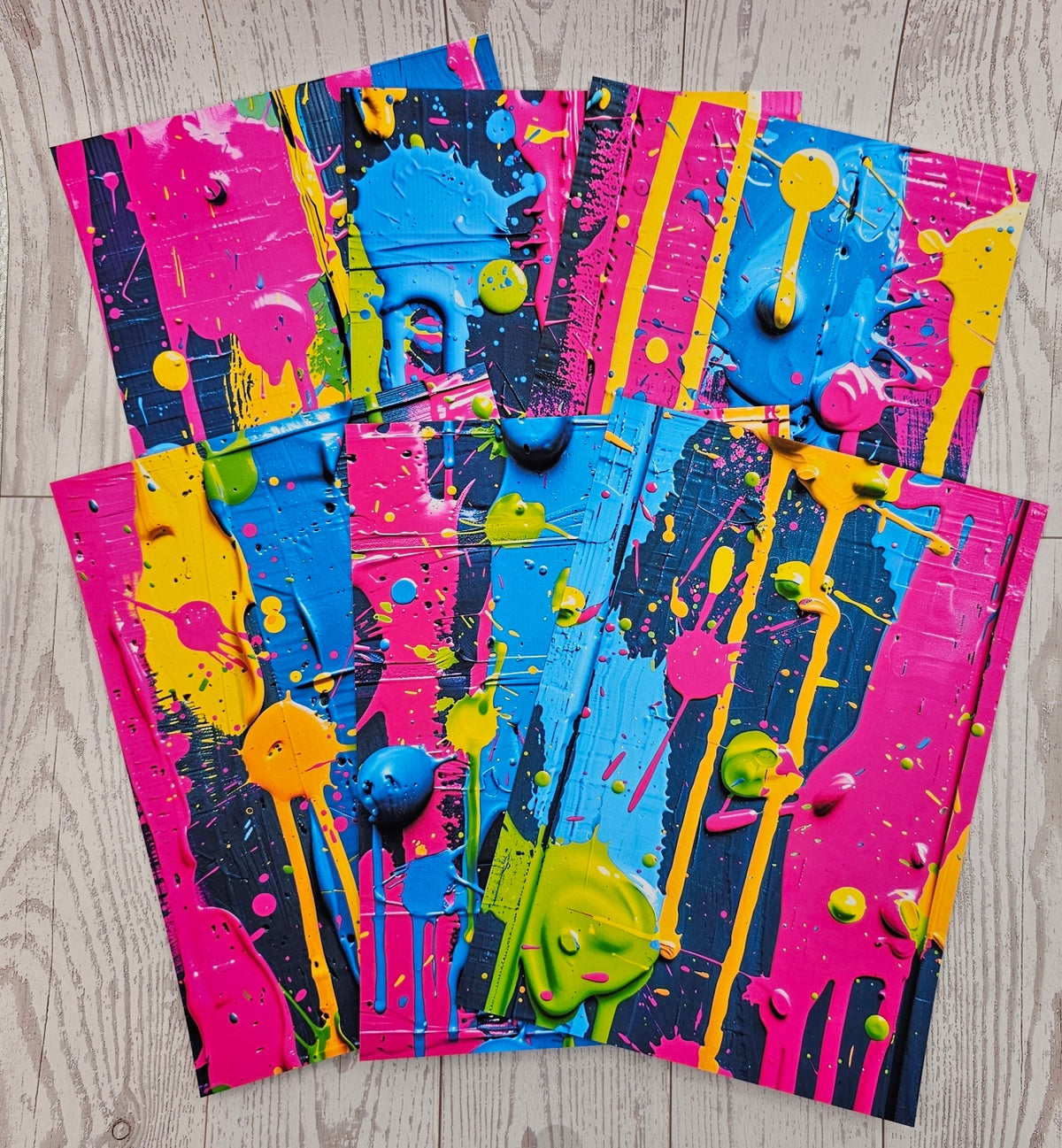 Dripping In Color Canvas (ATC/Spread)