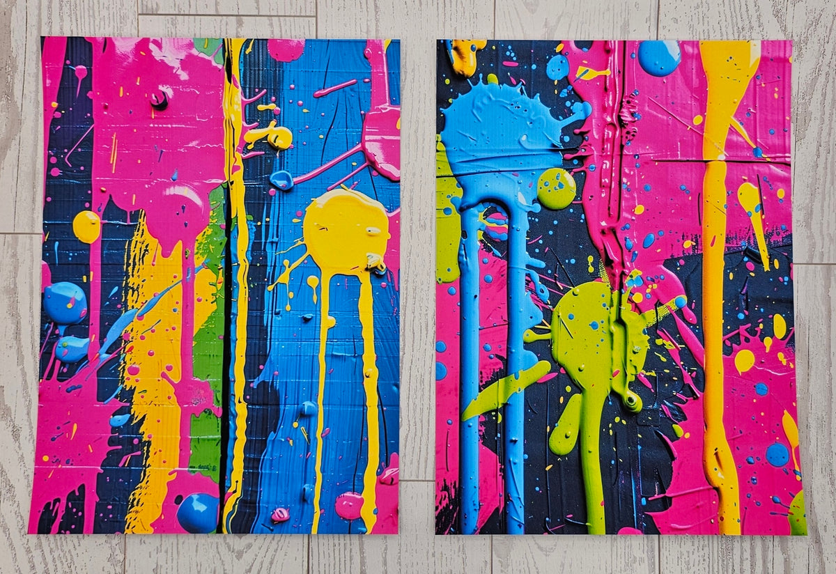 Dripping In Color Canvas (ATC/Spread)