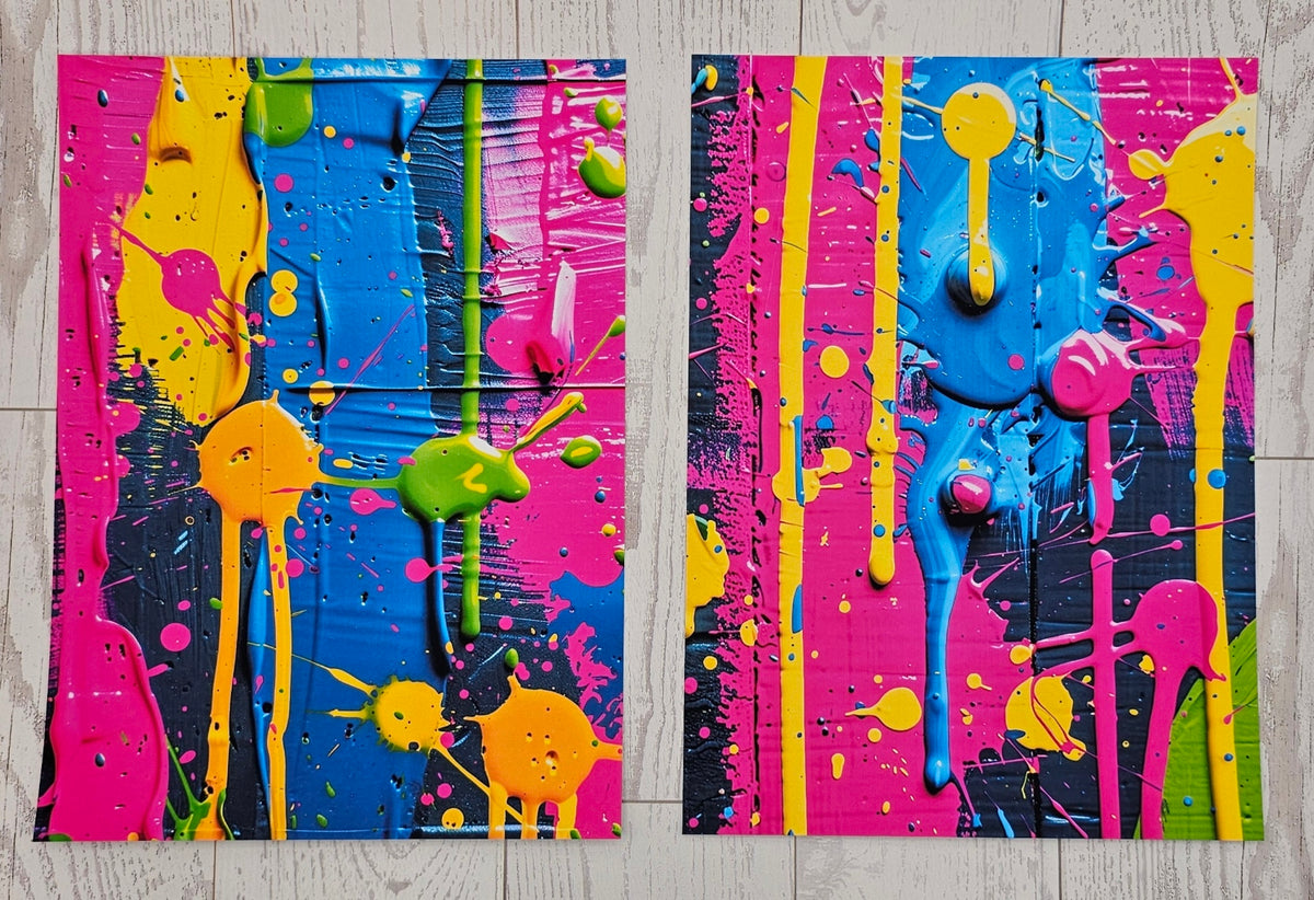 Dripping In Color Canvas (ATC/Spread)