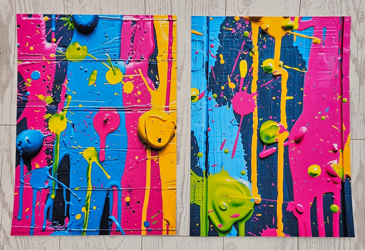 Dripping In Color Canvas (ATC/Spread)