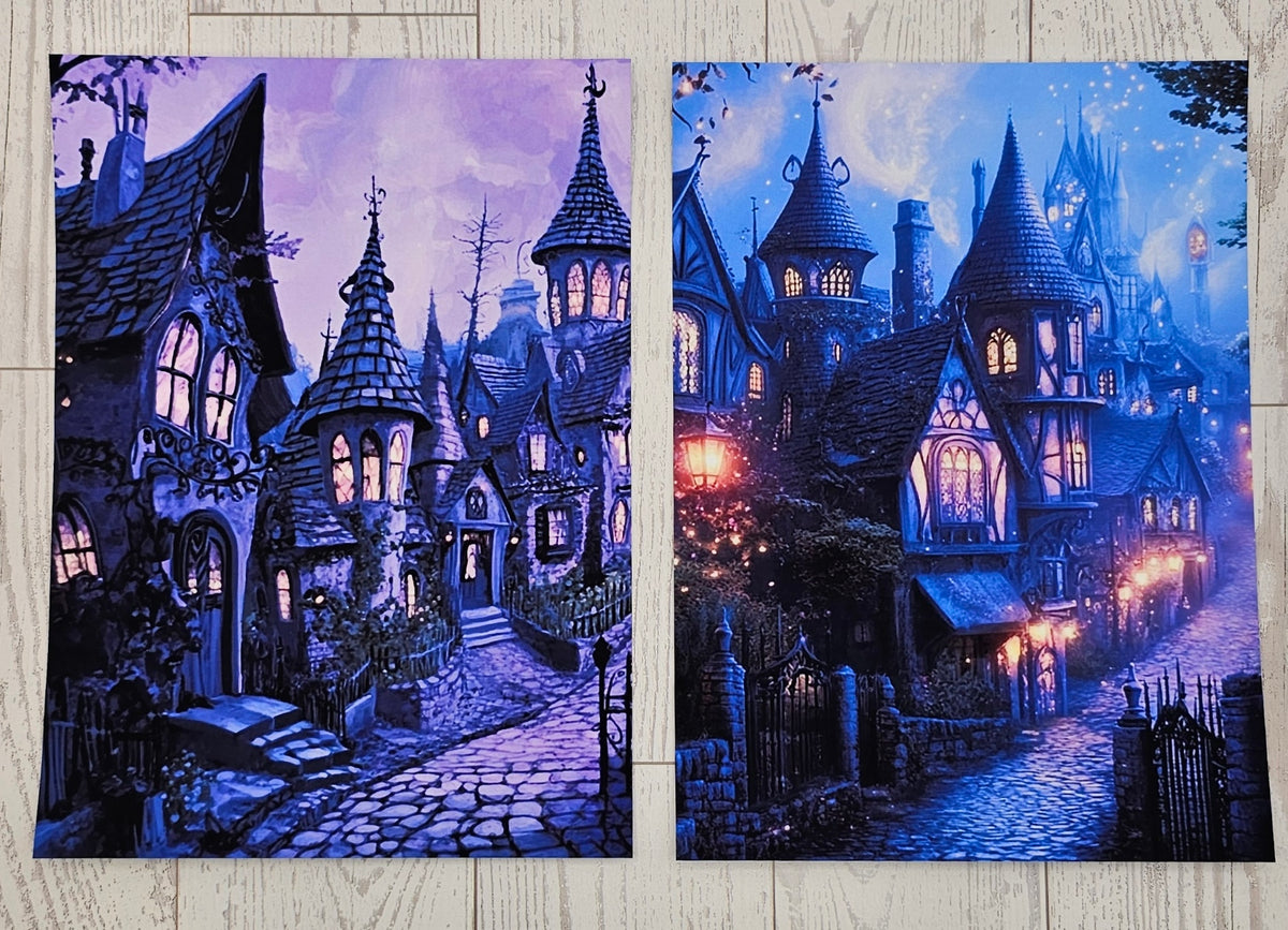 Spooky Street Canvas (ATC/Spread)