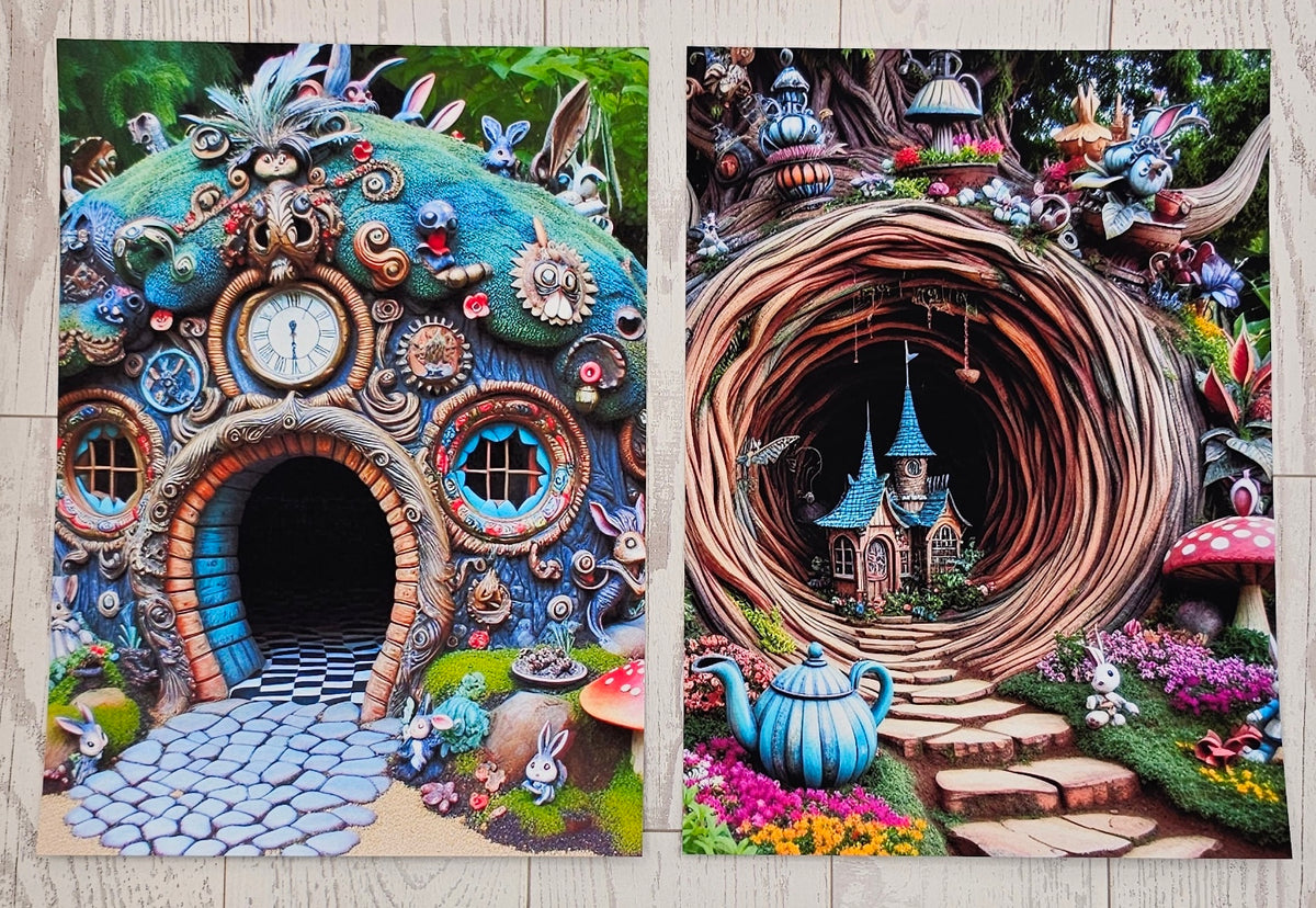 Rabbit Hole Canvas (ATC/Spread)