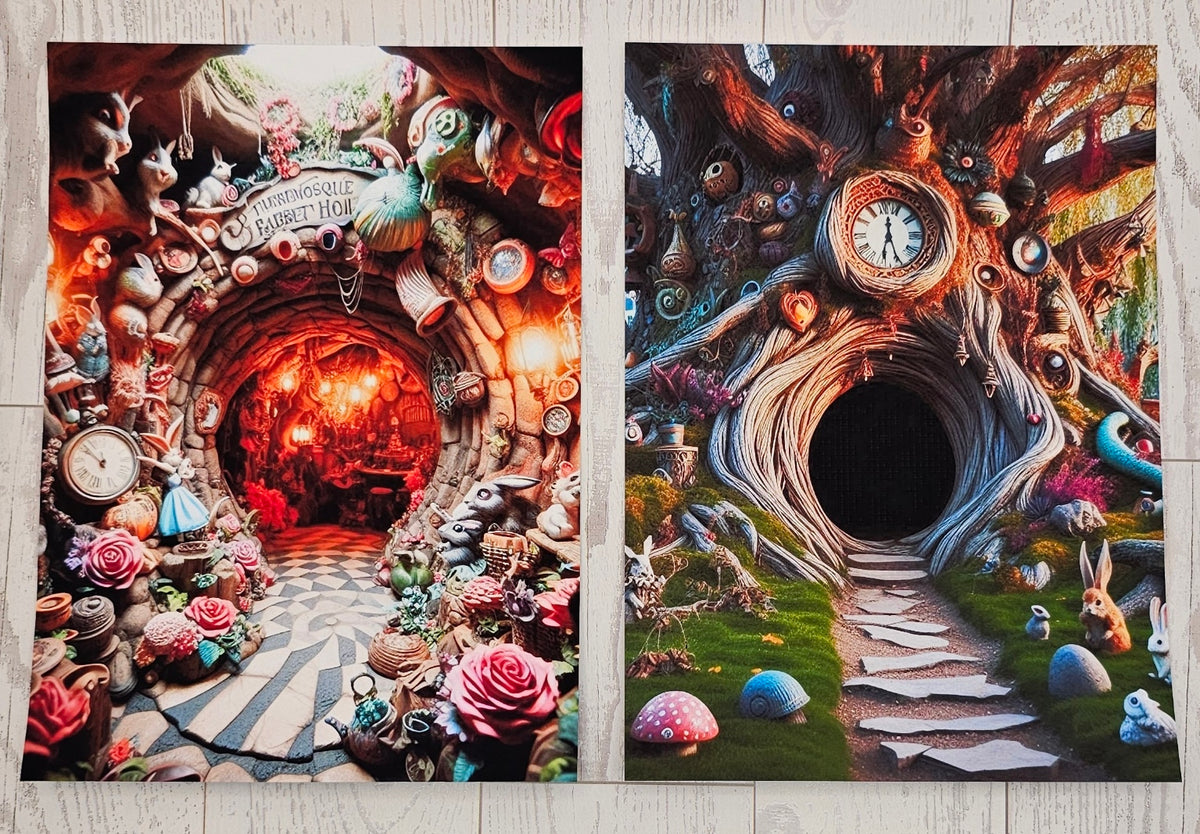 Rabbit Hole Canvas (ATC/Spread)