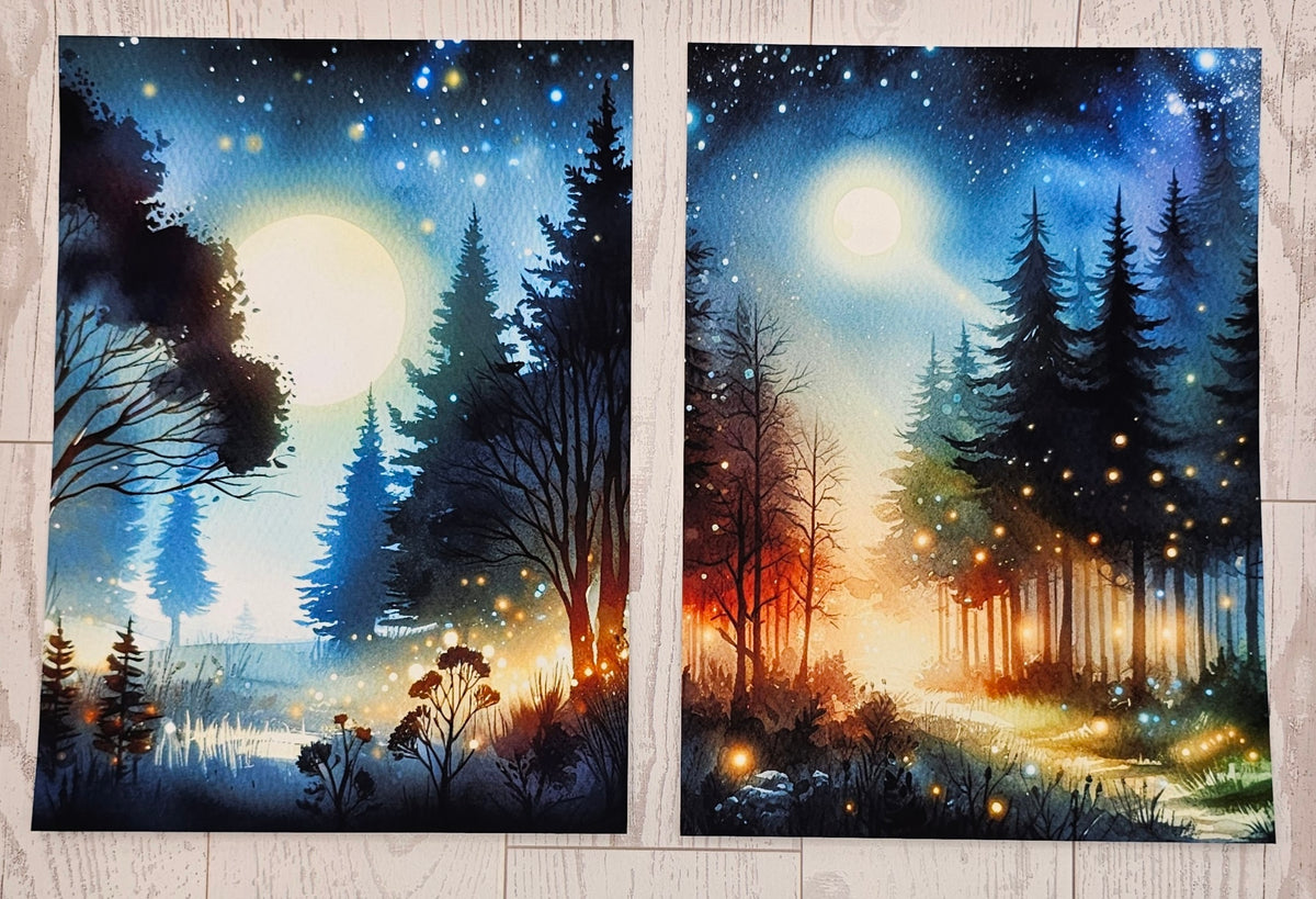 Moonlight Path Canvas (ATC/Spread)