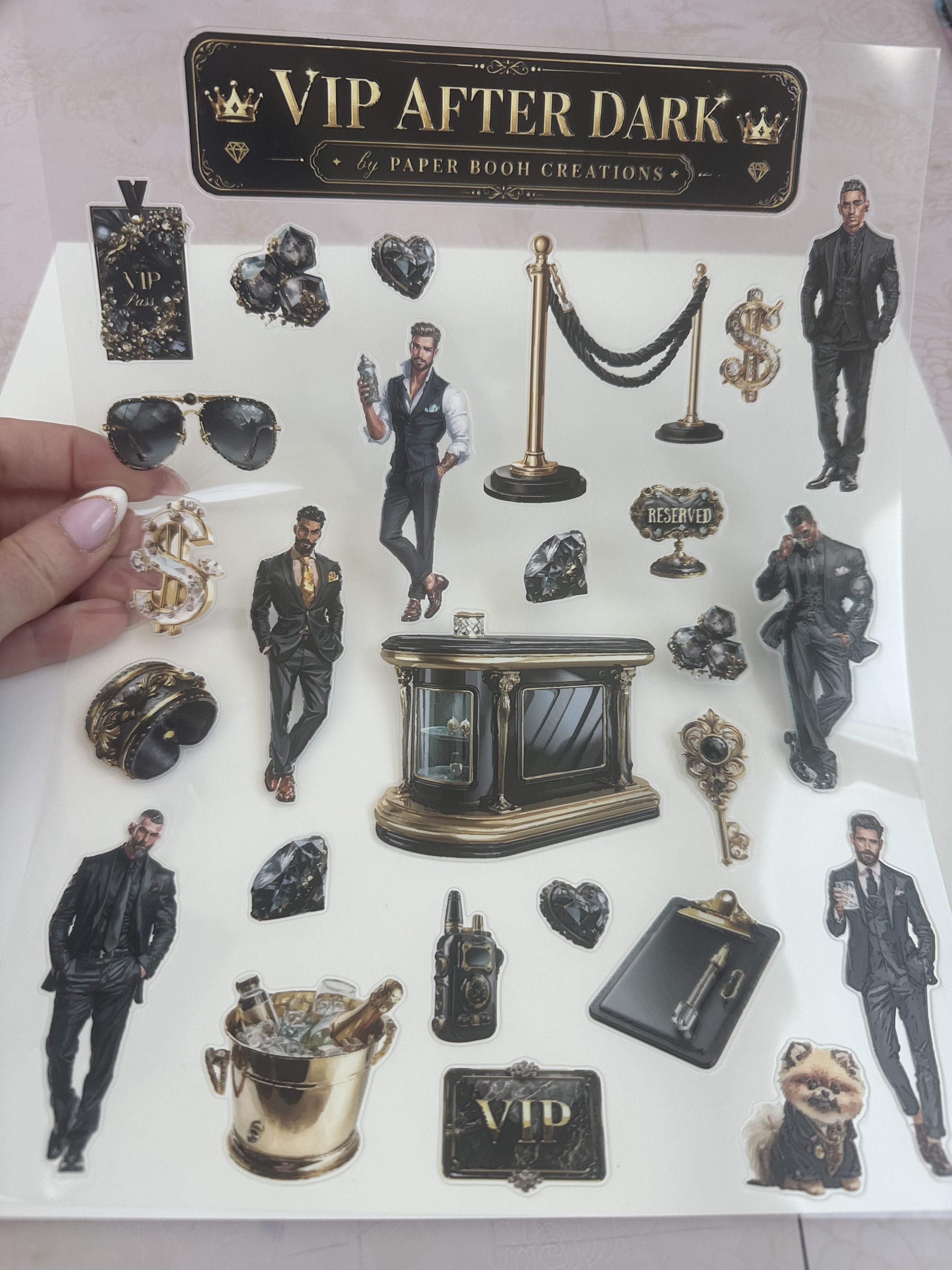 VIP After Dark Sticker Sheet