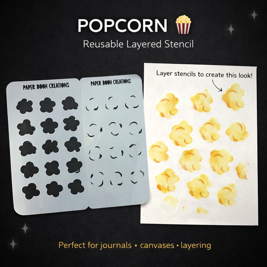 Popcorn Layered Stencil Set