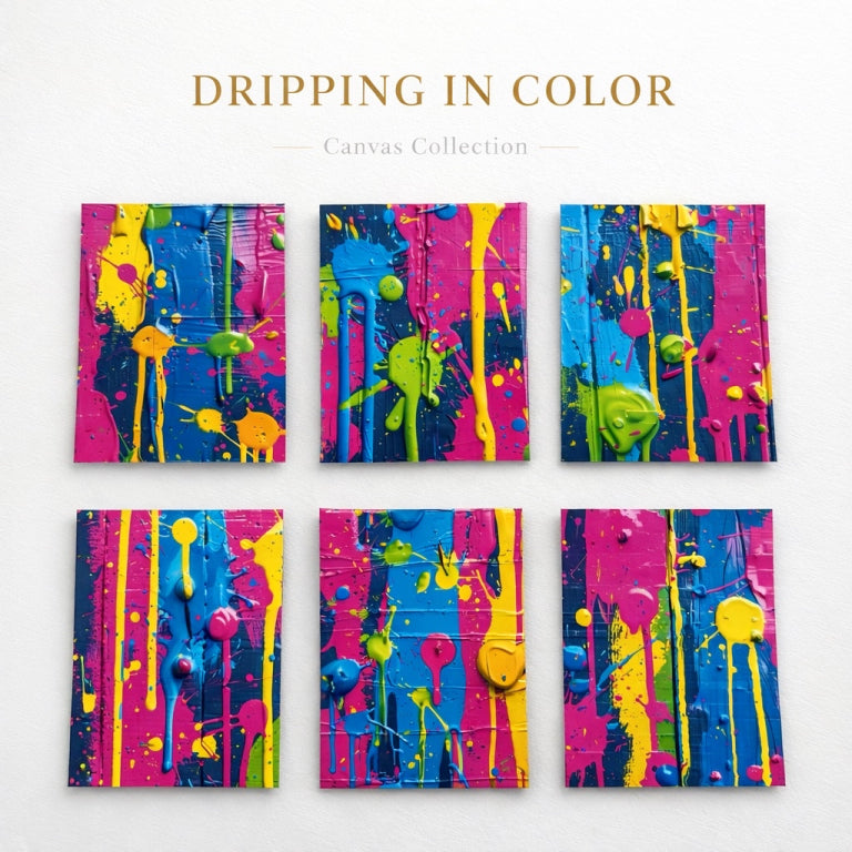 Dripping In Color Canvas (ATC/Spread)