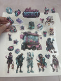 Neon District Sticker Sheet