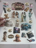 Cozy Cinema Sticker Sheet