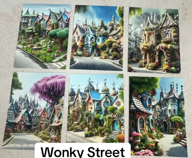 Wonky Street Canvas (ATC/Spread)