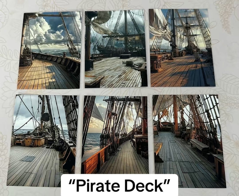 Pirate Deck Canvas (ATC/Spread)